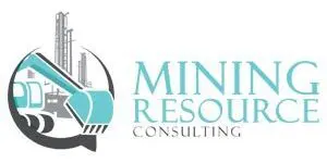 Logo for Mining Resource Consulting featuring an excavator graphic.